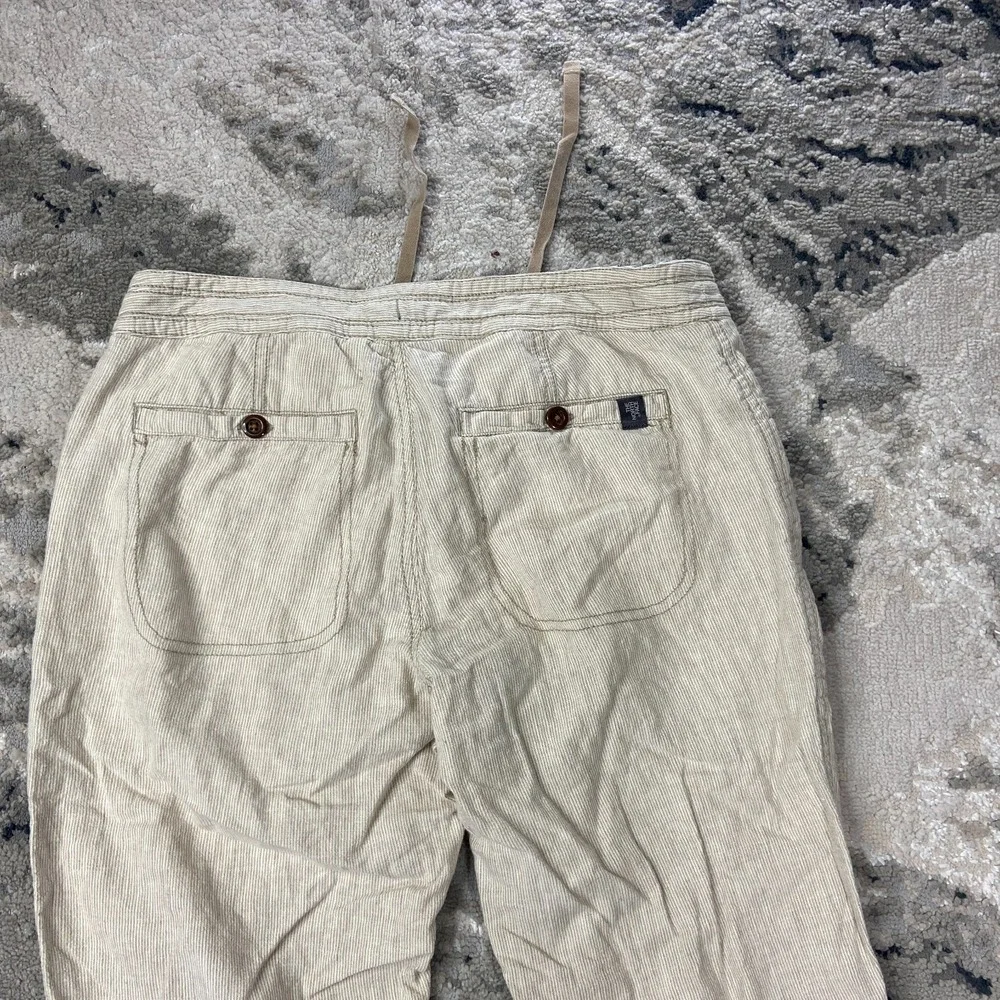 The North Face Pants Womens 2 Beige Corduroy Linen Flared Bootcut Wide Leg - Picture 3 of 10